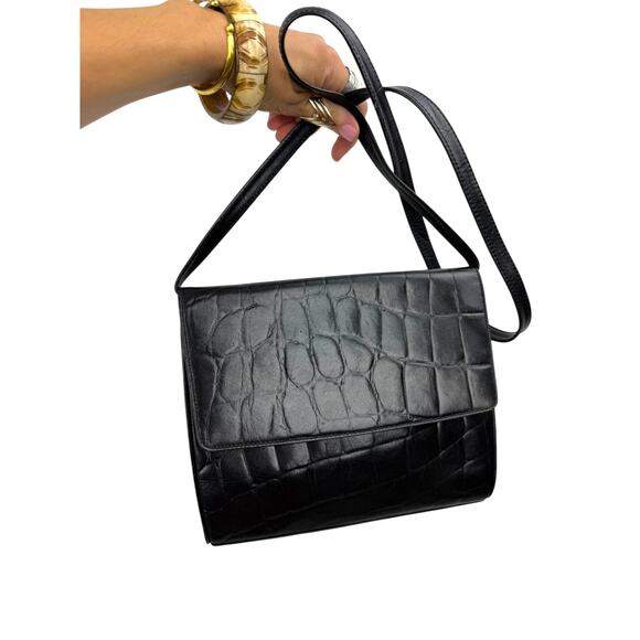 1980's LORD & TAYLOR crocodile leather bag - Picture 5 of 7